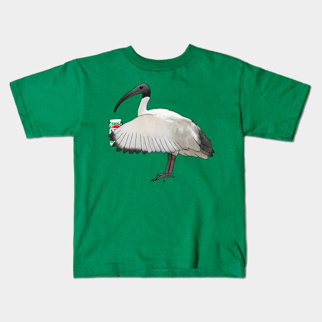 Bogan Bin Chicken Kids T-Shirt by Meowmaddie